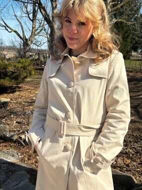 Cinzia Rocca Cream Trench Coat